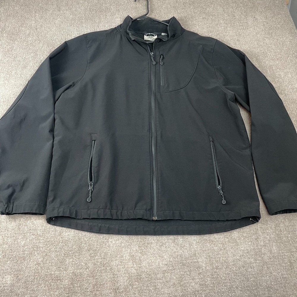 Black Diamond Softshell Jacket Men 2XL Black Windbreaker Outdoor Winter Full Zip